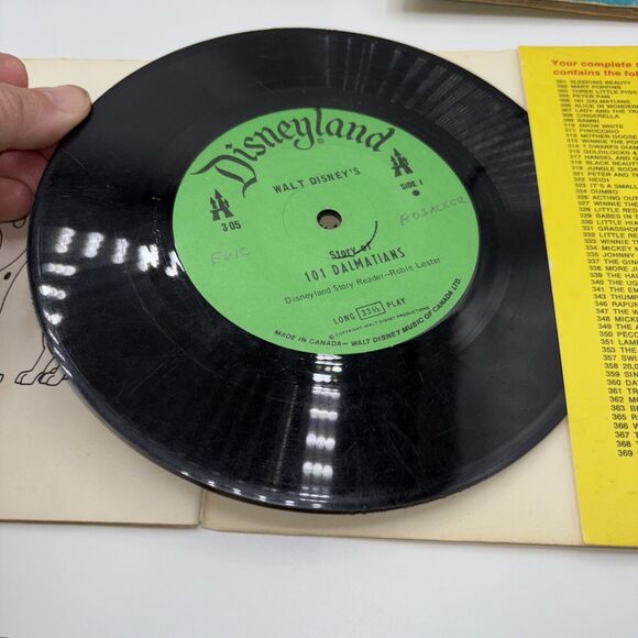 VTG Mixed Lot of 5 Walt Disney Read Along Books And Records 33 1/3 RPM-Flaws - Picture 14 of 16